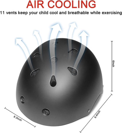BURSUN Kinder Fahrradhelm Kinderhelm Skaterhelm für Alter 2-16 Jahre Jungen Mädchen, Kinderhelm für Fahrrad Roller Skateboard Scooter Roller Skating