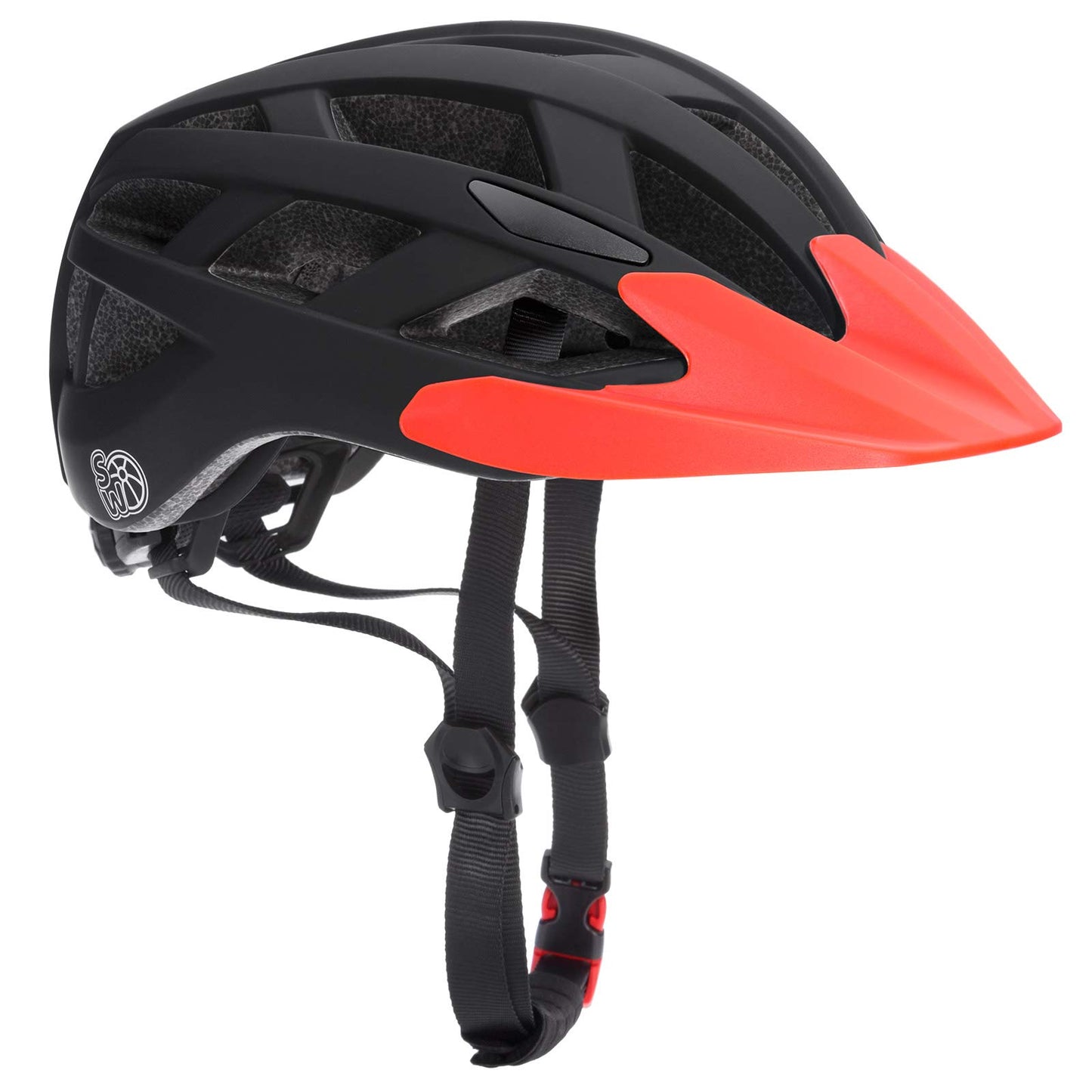 Spielwerk® Fahrradhelm Kinder LED Verstellbar S-M 50-57cm Kinngurt Helm ab 2 Jahren Jungen & Mädchen BMX Mountainbike Skateboard Schutzhelm