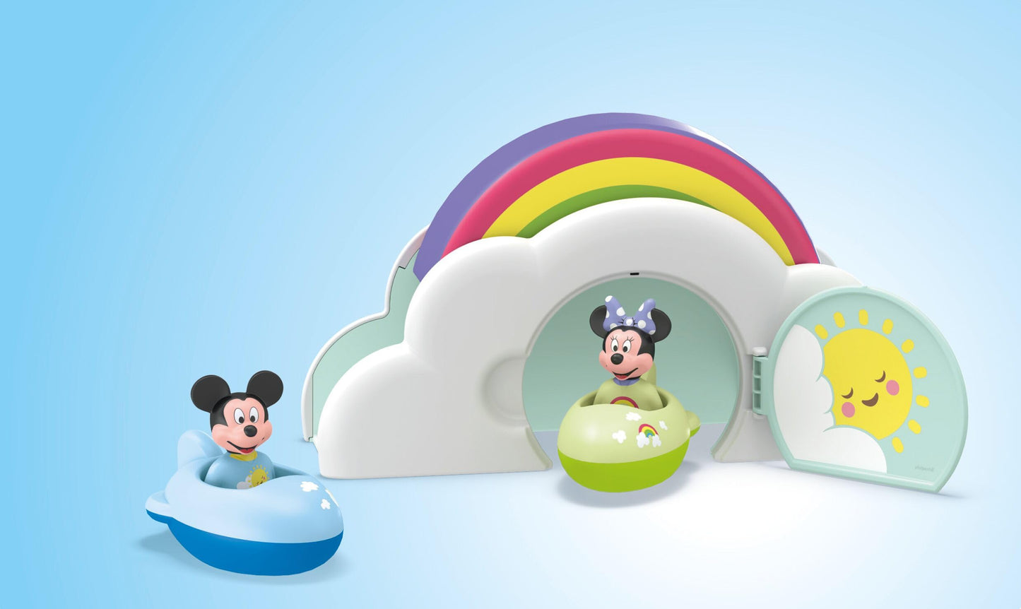 PLAYMOBIL JUNIOR | Disney | Micky Maus & Minnie Maus | Wolkenflug | nachhaltiges Spielzeug für Kinder ab 1 Jahr | 71697