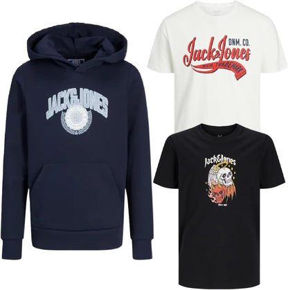 JACK & JONES Junior Kinder Jungen Kapuzenpullover Kids Hoodie Sweatshirt Sweat Shirt Hood
