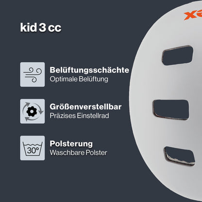 uvex Kid 3 cc – Robust Bicycle Helmet for Children – Individual Size Adjustment – ​​Optimized Ventilation 