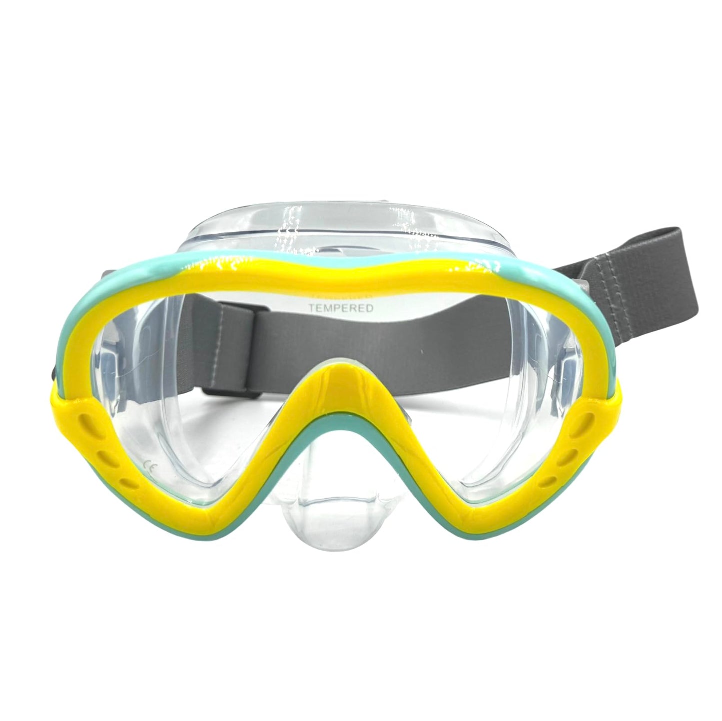 EasyDive Snorkel Set Children's Snorkel Mask with Elastic Band Anti-Fog Diving Mask Diving Mask Dry Silicone Material Snorkelling Set for Boys Girls