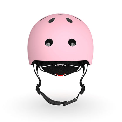 Scoot and Ride Baby Helmet with Adjustable Straps - Matte Finish - Small and Medium - Includes LED Safety Light and Soft Fleece Padding for Extra Protection