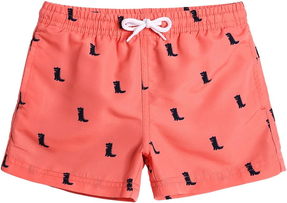 MaaMgic Boys’ Small Swimming Shorts, Quick-Drying Board Shorts with Mesh Lining, Pockets and Adjustable Drawstring