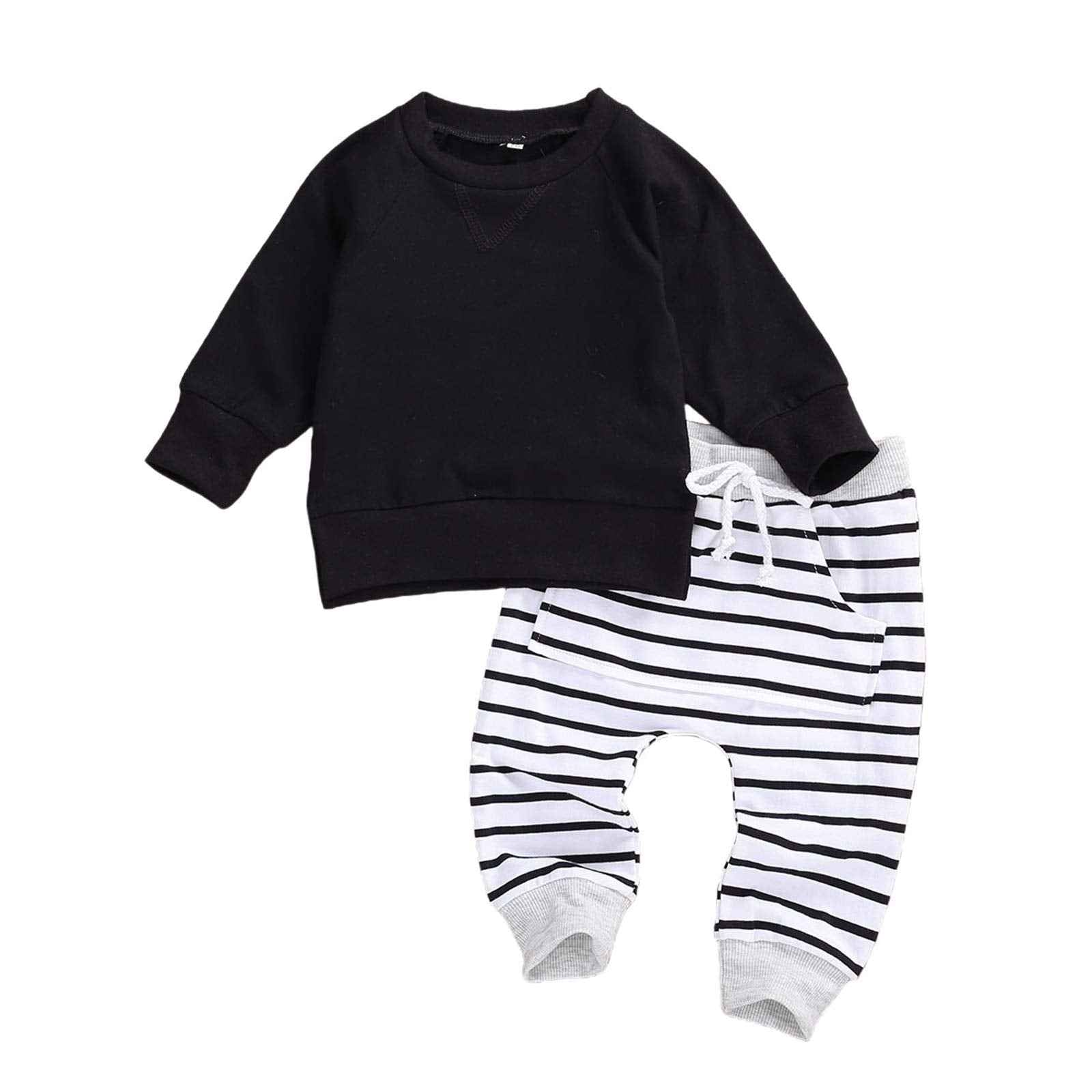 Geagodelia Baby Boys’ Clothing Set with Long Sleeve Top and Trousers