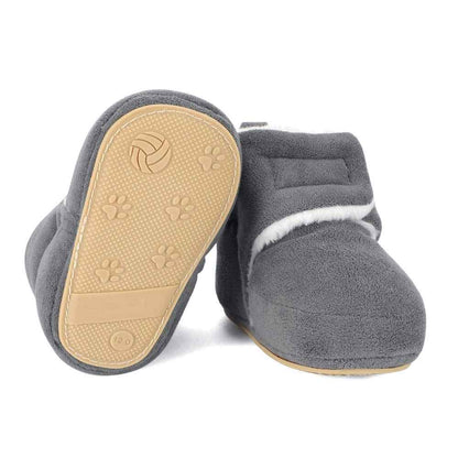 Unisex Baby Boys Girls Warm Winter Boots Rubber Sole Non-Slip Winter First Walking Shoes