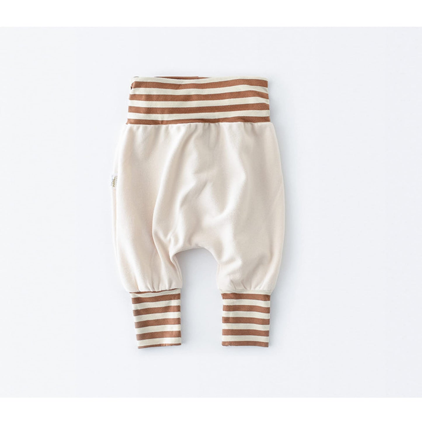 Baby Boys Girls Cotton Grow Trousers Pump Trousers Elastic High Waistband Baby Trousers Casual Jogging Bottoms Soft Comfort Baby Trousers - Bear Pattern Plain Manufacturing Size 73/80/90/100