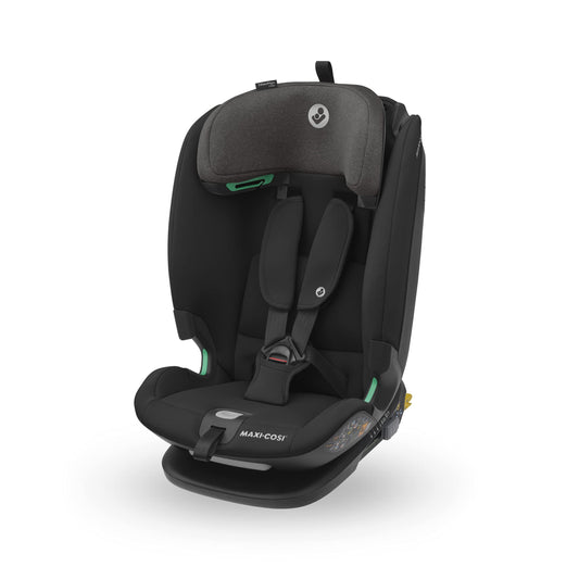Maxi-Cosi Titan Plus i-Size, mitwachsender Kinderautositz, 15 Monat-12 Jahre (76-150 cm), G-CELL-Seitenaufprallschutz, 4 Liegepositionen, weiche Schaumstoffpolster in Kopfstütze, Authentic Black - Meloni2