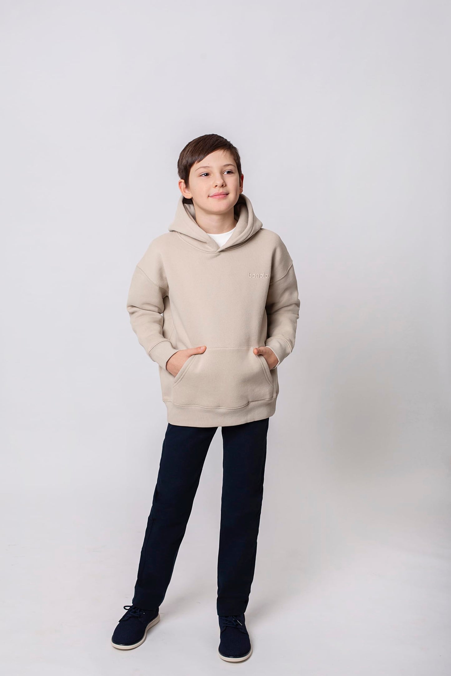 bonolo Chino Hosen für Jungen aus 100% Baumwolle mit Taschen - Stylischer Komfort für Jeden Anlass Marineblau Chinos