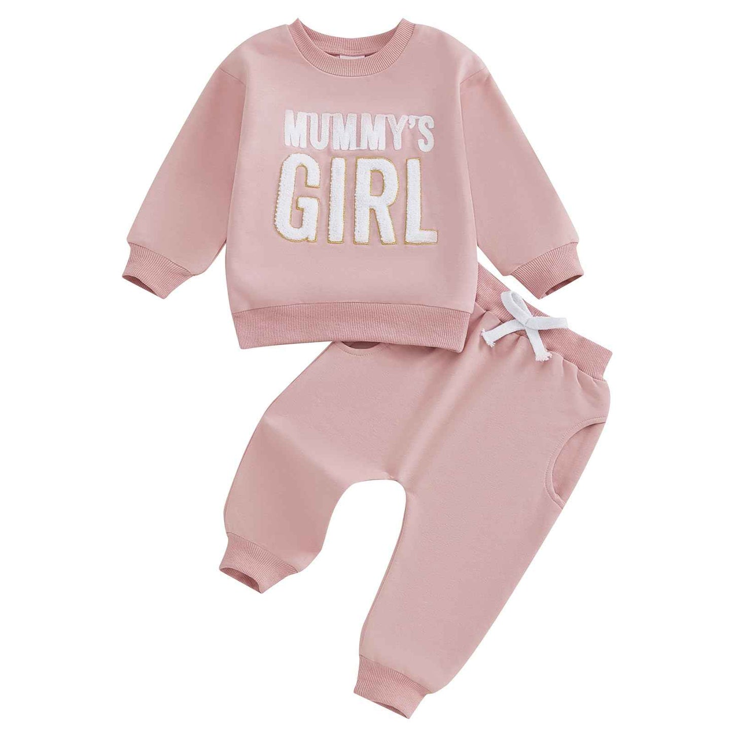 Himllauen Baby Mädchen Kleidung Sweatshirt + Lange Hose Zweiteiler Babykleidung Set Kleinkind Outfits