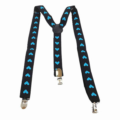Long Kids Y Shape 3 Clips Elastic Slim Braces