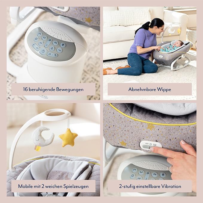Graco All Ways™ Soother 2-in-1, elektirsche Babyschaukel und tragbare Wippe, ab Geburt bis ca. 9 Monate (9 kg), mit Vibration und einstellbarer Schwunggeschwindigkeit, Little Adventures