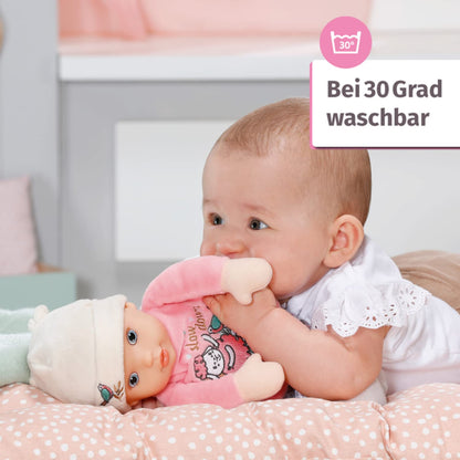 Zapf Creation 706428 Baby Annabell Sweetie for Babies 30cm - weiche rosa Stoffpuppe für Babys, integrierte Rassel, waschbar, ab Geburt nutzbar.