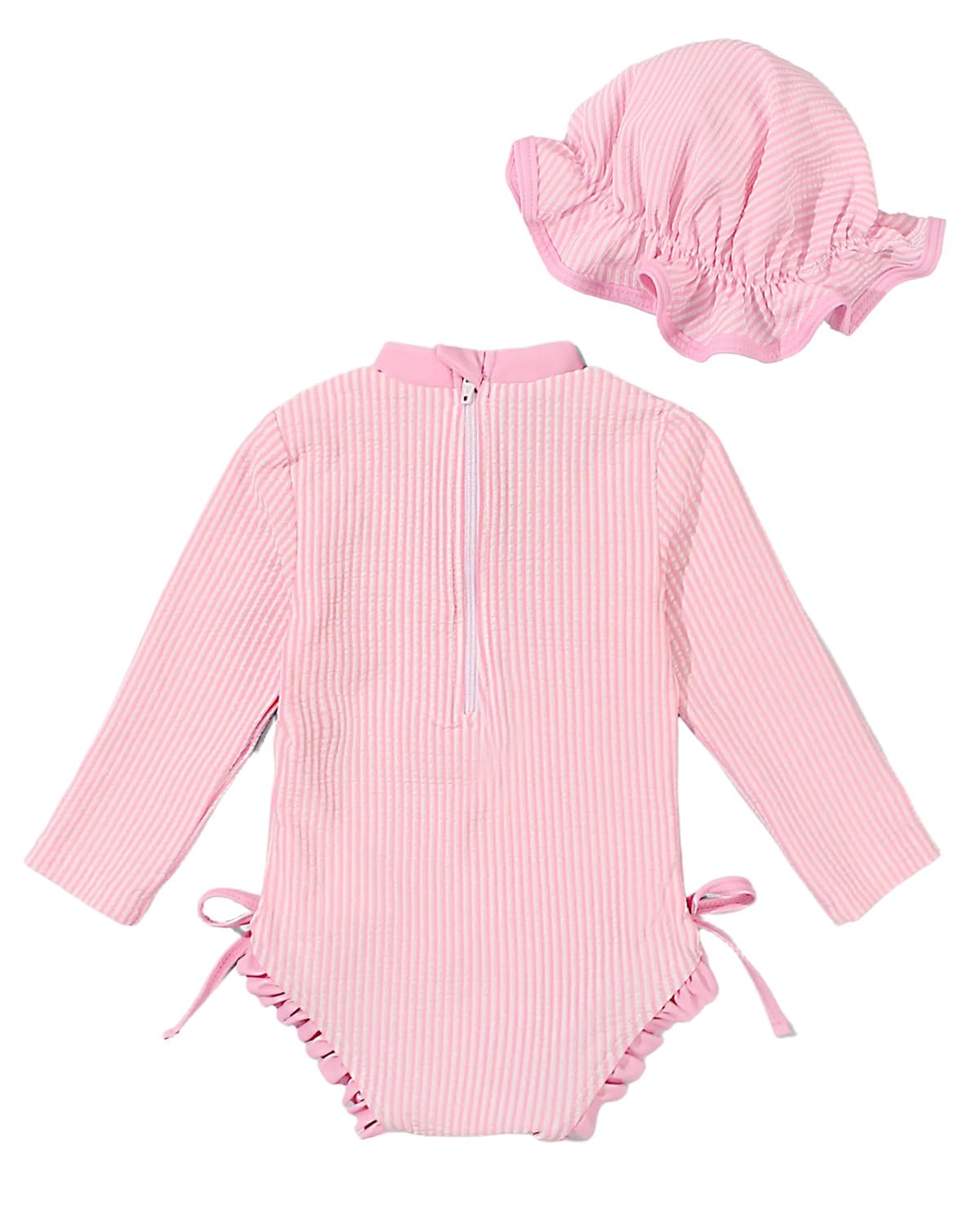 Baby Badeanzug Mädchen mit Sonnenhut Langarm UV Schutz Badebekleidung Für Baby-Mädchen Bademode Schwimmanzug