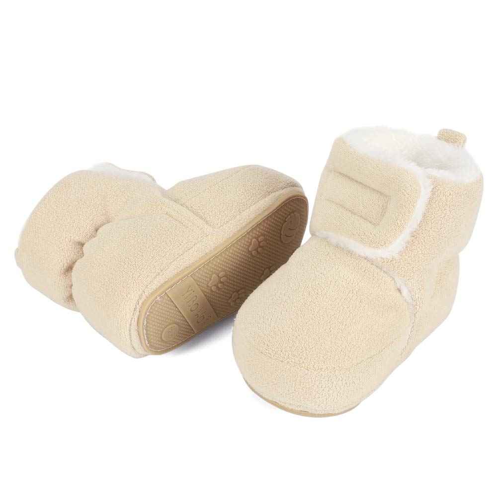 Unisex Baby Boys Girls Warm Winter Boots Rubber Sole Non-Slip Winter First Walking Shoes