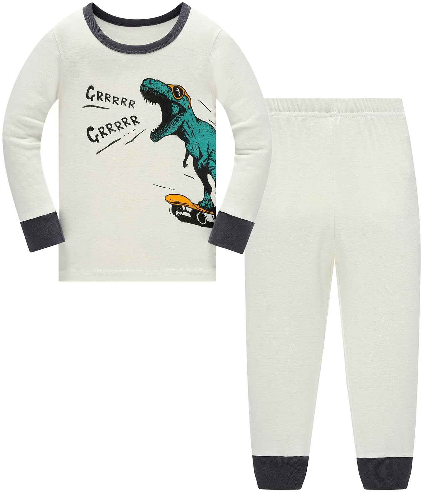 Boys Pyjamas Dinosaur Children's Sleepwear Long Sleeve Cotton Winter Christmas Pyjama Set Size 92-152, 1-12 Years