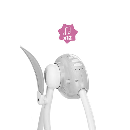 Badabulle Comfort Moonlight electric baby bouncer and baby swing, with 3 swing speeds, timer and 8 melodies