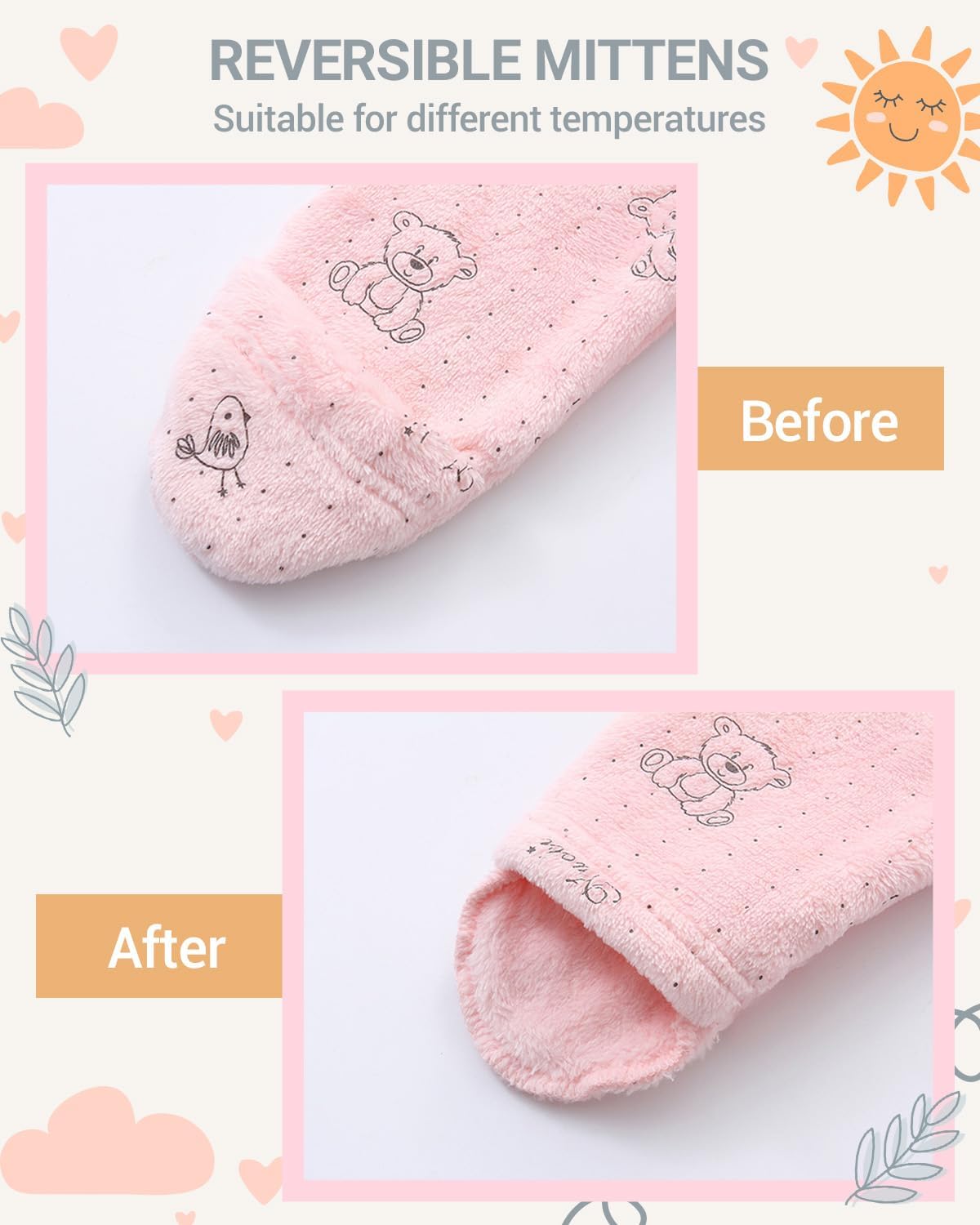 Baby Schneeanzüge mit Kapuze, Baby Overall Winter Fleece Strampler Neugeborenen Junge und Mädchen Einteiler Anzug für 0-12 Monate