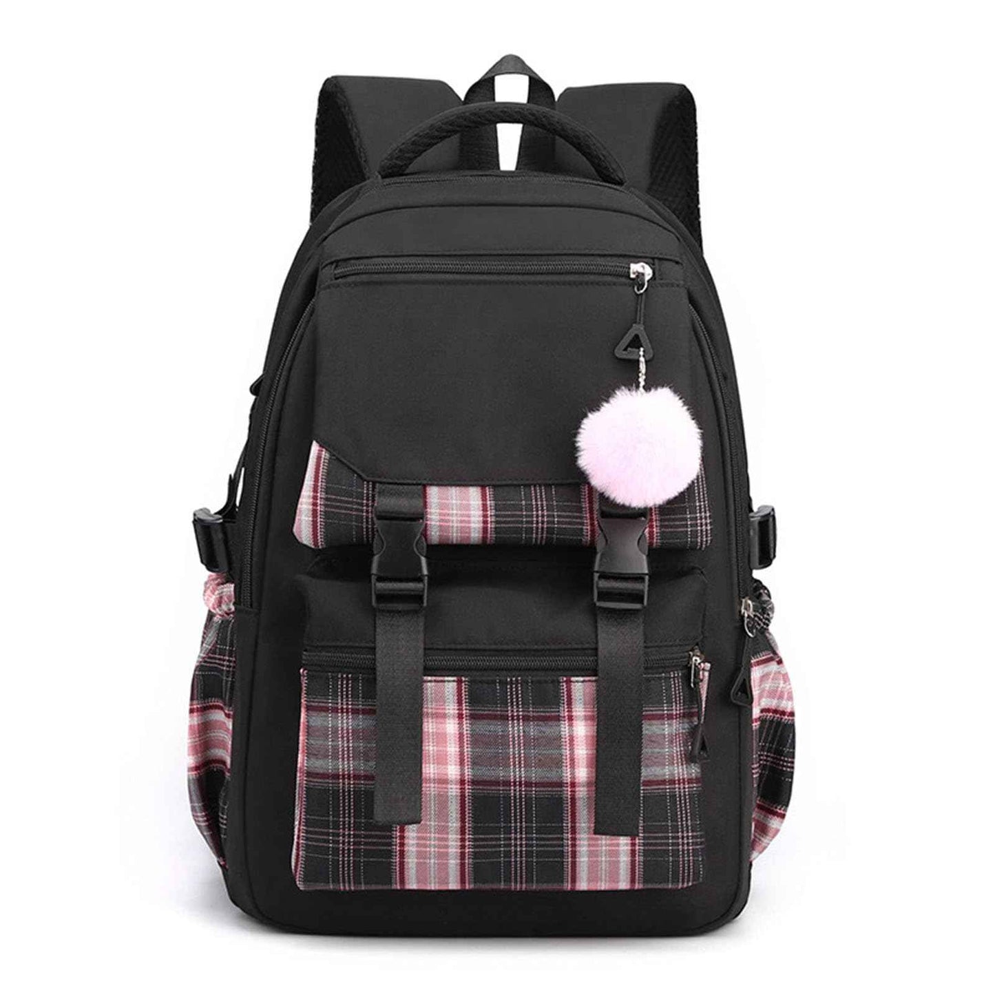 College Campus Schoolbag Weibliche Koreanische Version Schule Rucksack Belastung Linderung Mädchen Schultasche Junior Schulter Rucksack Reiner Farbeinkaufsrucksack