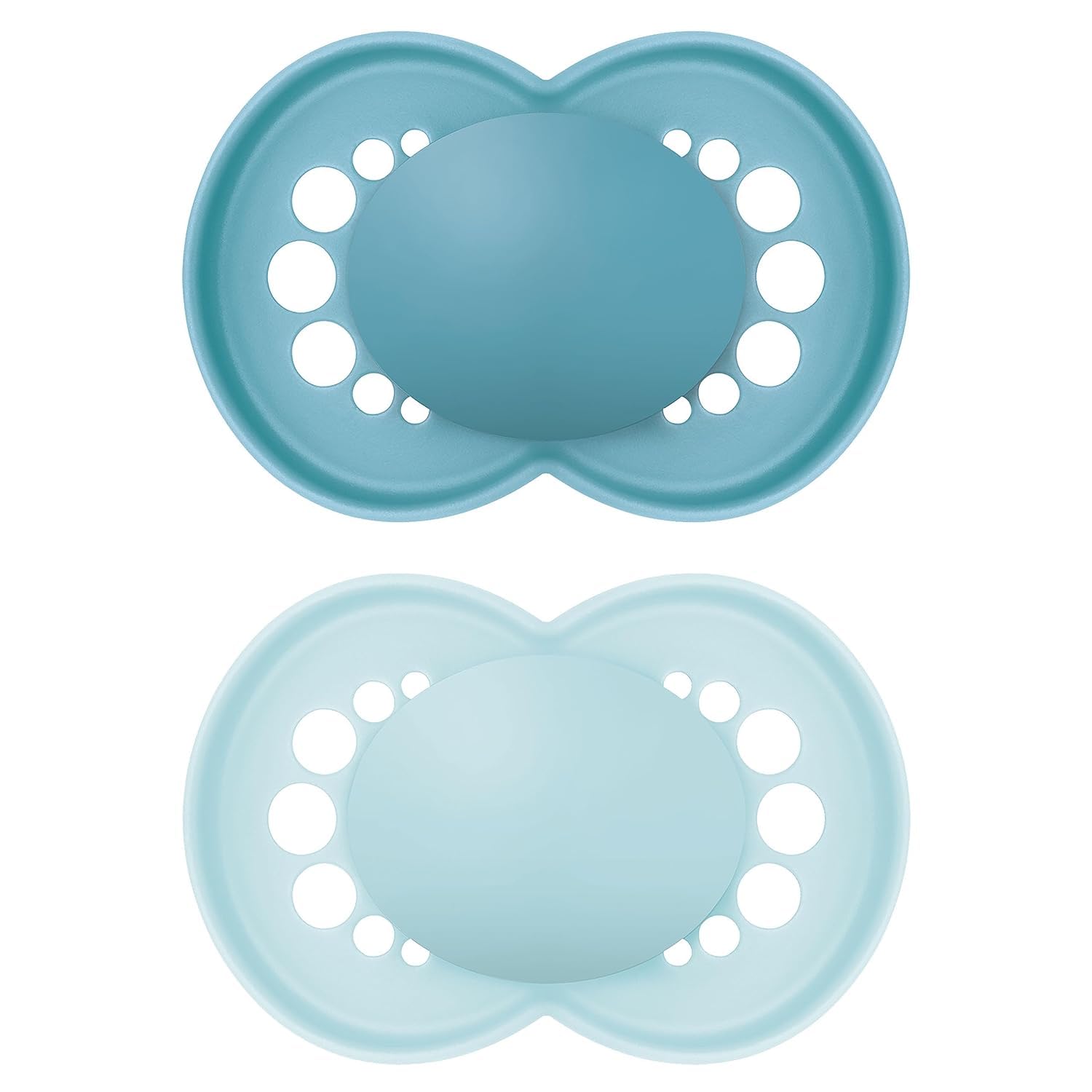 MAM Original Schnuller im 2er-Set, zahnfreundlicher Baby Schnuller aus nachhaltigen & bio-erneuerbaren Materialien, Sauger aus MAM SkinSoft Silikon, mit Schnullerbox, 0-6 Monate, Hase/Reh - Meloni2