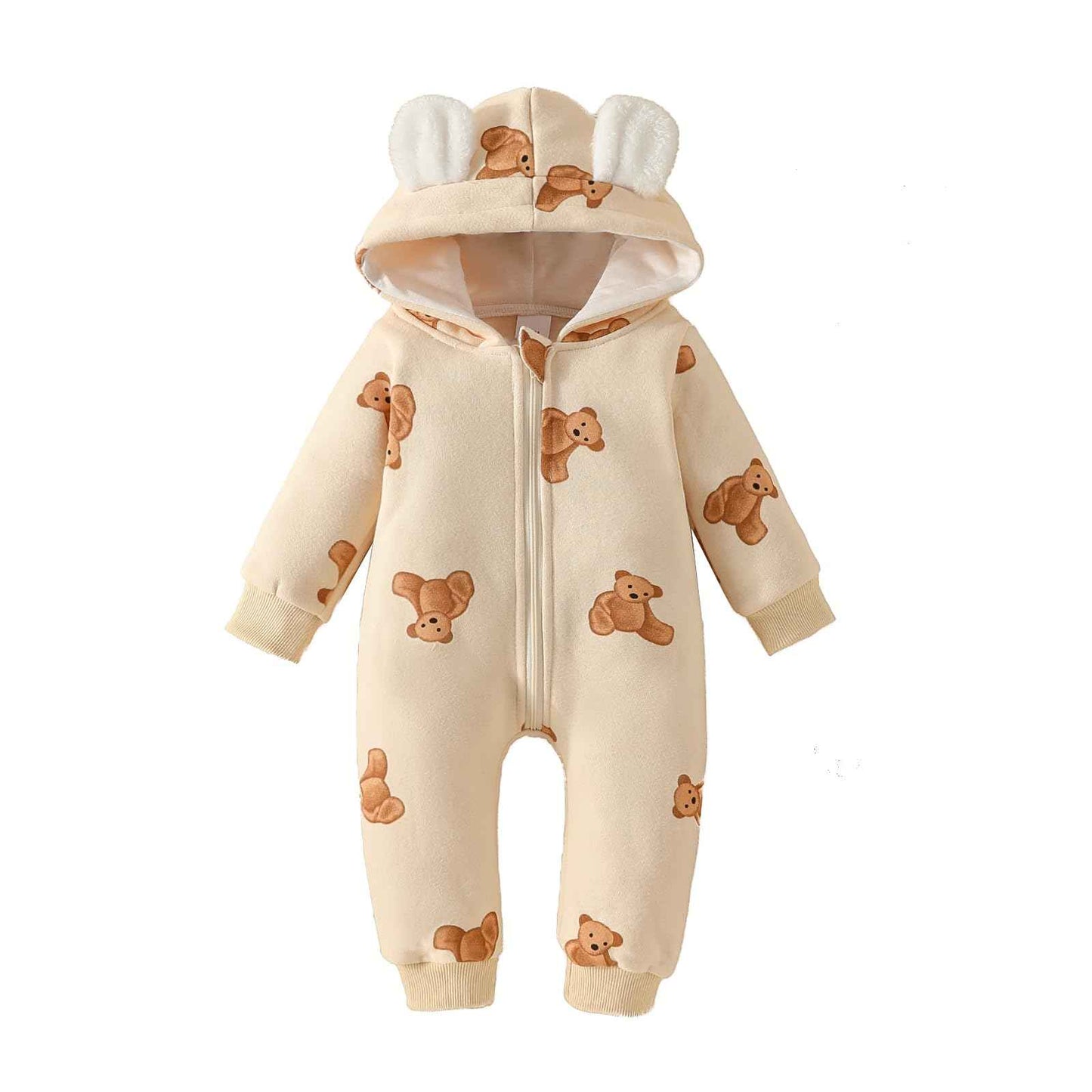 Baby Romper Newborn Autumn Winter Jumpsuit Toddler Animal Costume Jumpsuit with Hood Long Sleeve Bodysuit for Baby Girls Boys Cuddly