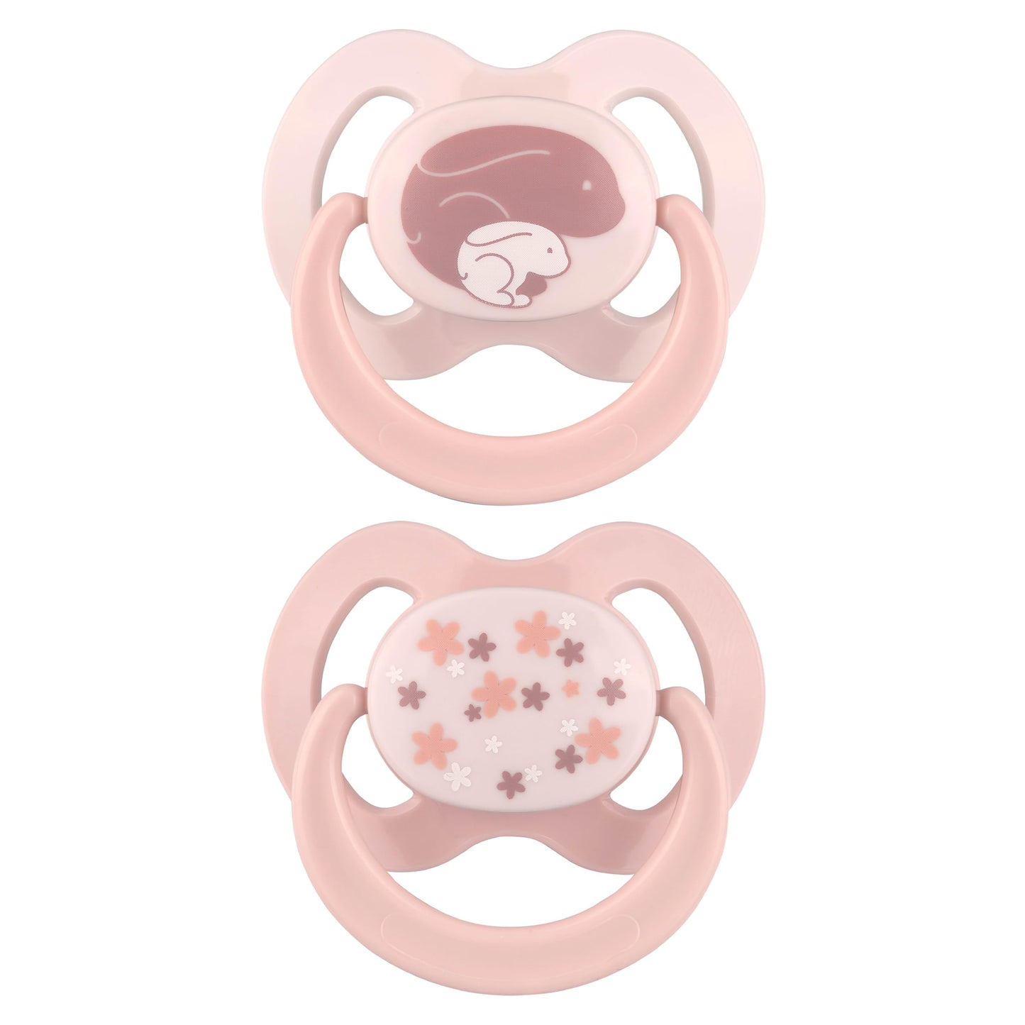 babynova Silikon Schnuller 2er-Set mit Sterilisationsbox - Schnuller Größe 1, 0-6 Monate - kiefergerechter Nuckel – BPA-frei – Made in Germany - Elefanten