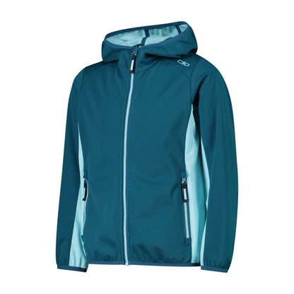 CMP Unisex Children's Lightweight Softshell Jacket with Fixed Hood Jacket Cocoon Coat 