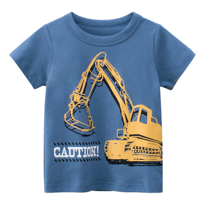 Unisex Baby T-Shirt Baumwolle Süß Karikatur Tier Muster Tops für 1-7 Jahre Alt