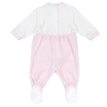 Chicco, Baby-Strampler für Jungen und Mädchen aus warmem und weichem Velours, mit praktischer Knopföffnung, ideal für den Winter, Babykleidung für 0-24 Monate, entworfen in Italien