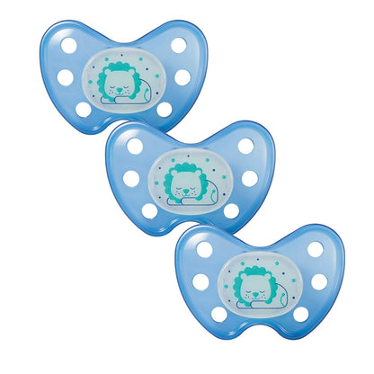 dentistar Night Silikon Schnuller 3er-Set - Größe 1 Schnuller 0-6 Monate - Glow in the Dark Nuckel mit Dentalstufe – BPA-frei – Made in Germany - Katze, Rosa - Meloni2