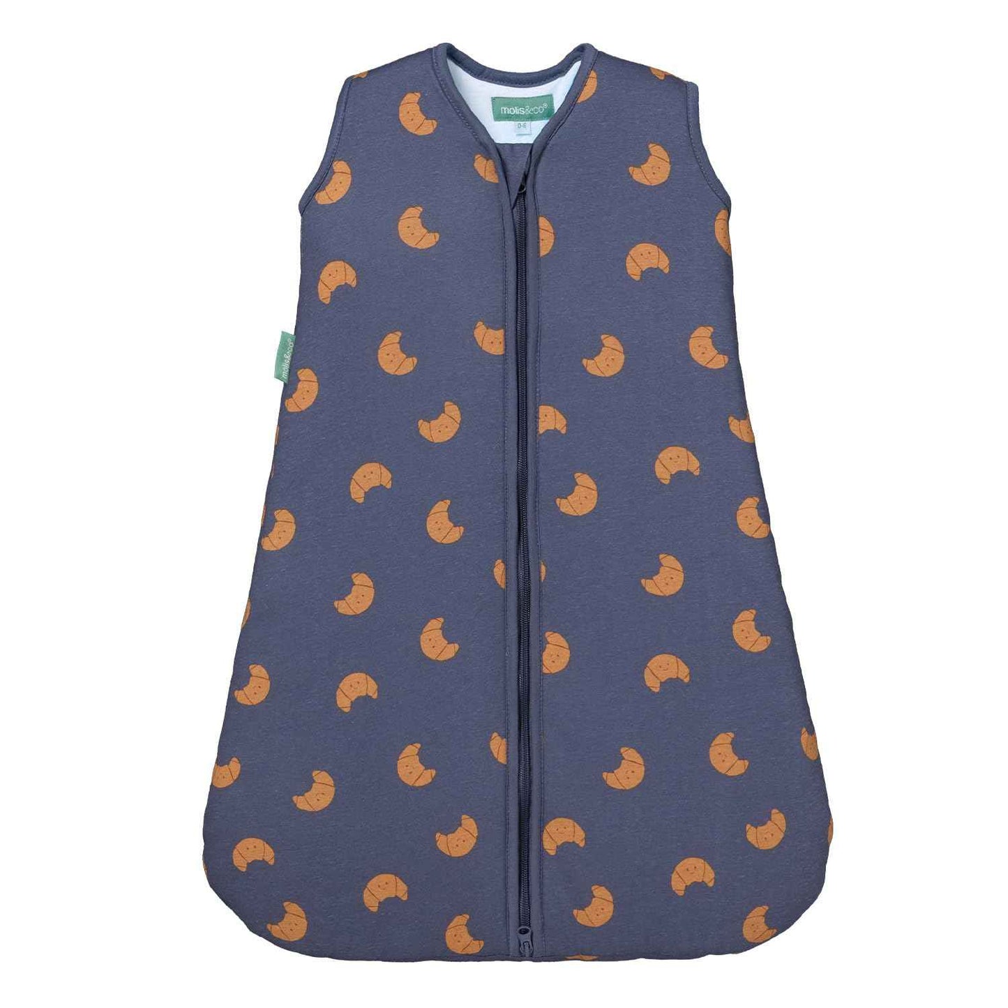 molis&co - Baby Sleeping Bag 2.5 TOG - All-Year Sleeping Bag - Baby Sleeping Bag Newborn - 100% Cotton (Oeko-Tex 100), Sleeveless Winter Sleeping Bag Padded - Premium Quality - Colima (70 cm)