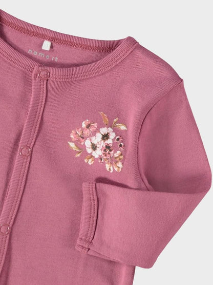 NAME IT Baby Mädchen Schlafanzug 2er-Pack mit Füßen