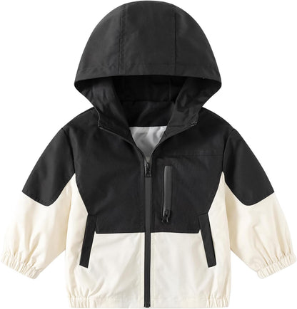Volunboy Baby Kapuzen Jackets, Jungen Langarm Winddicht Mantel Cartoon Aufdruck Jacken