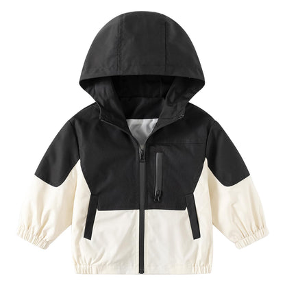 Volunboy Baby Hooded Jackets, Boys Long Sleeve Windproof Coat Cartoon Print Jackets
