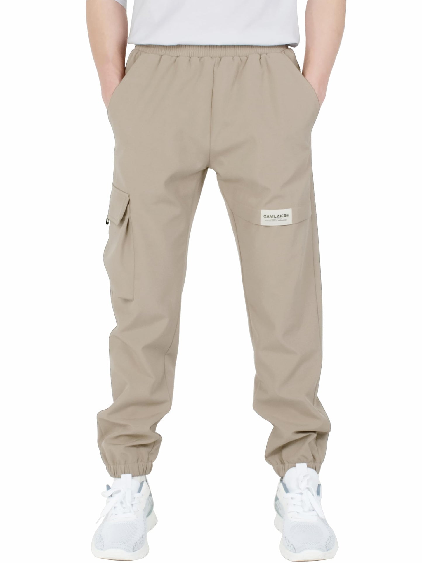CAMLAKEE Hiking Trousers Children's Waterproof Trekking Trousers Boys Outdoor Trousers Boys Cargo Trousers