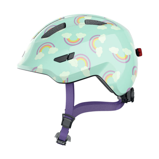 ABUS Smiley Kinderhelm 3.0 LED - Fahrradhelm für Kleinkinder mit tiefer Passform - kindgerechte Designs - Platz für Pigtail - Unisex