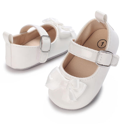 MASOCIO Baby Lauflernschuhe Krabbelschuhe Mädchen Kleinkind Rutschfesten Lederpuschen Babyschuhe 3-18 Monate