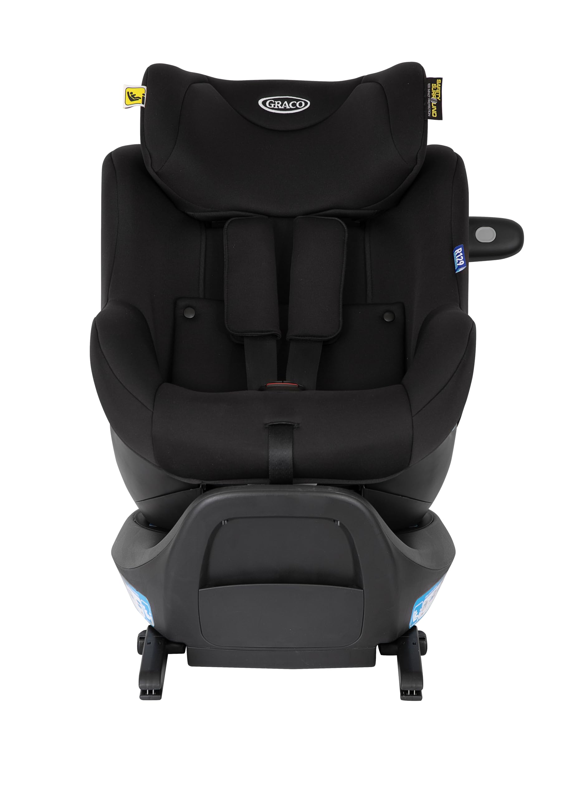 Graco SnugLite™ i-Size R129 Babyschale, ab Geburt bis ca. 12 Monate (40 bis 75 cm), leicht, kompatibel mit ISOFIX-Basisstation SnugTurn™ i-Size R129 (separat), Neugeboreneneinlage, schwarz, Midnight - Meloni2