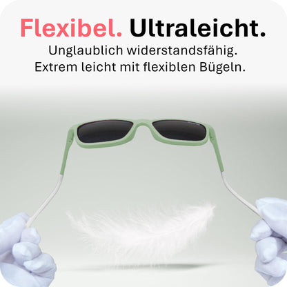 Mausito Sonnenbrille Kinder 3-6 Jahre & 6-10 Jahre | VERGLEICHSSIEGER Kindersonnenbrille 100% UV-Schutz | FLEXIBLE Bügel | Schadstofffreie Kindersonnenbrillen