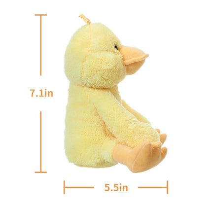 Apricot Lamb Cuddly Toy Velvet Duck 23 cm - Plush Toy Plush Toy for Children and Baby - Fluffy Stuffed Toy for Playing, Gift & Cuddling - Cosy Cuddly Toy - Duck