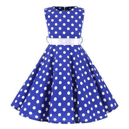 Mädchen Retro Vintage Rockabilly Kleid Partykleider Cocktailkleider