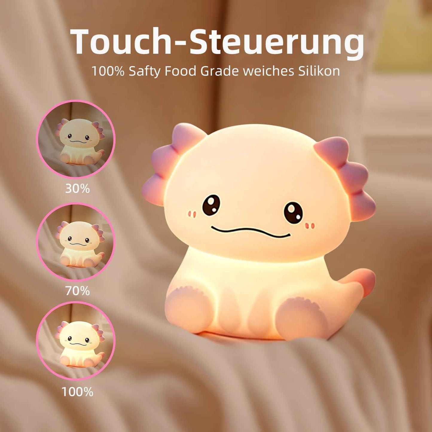 Nachtlicht Kinder Wal Silikon Nachtlicht Dimmbar RGB Tier Touch Aufladbare Kinderlicht Schlafzimmer Led Night Light Dekor Kinder Lampe Geschenke Für Mädchen Junge Weihnachtsgeschenke