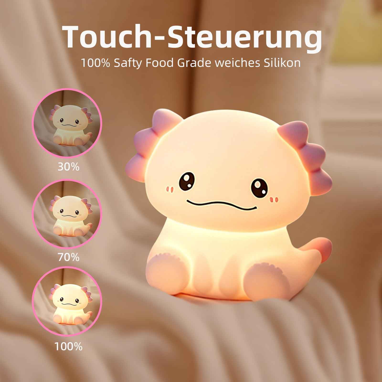 Nachtlicht Kinder Wal Silikon Nachtlicht Dimmbar RGB Tier Touch Aufladbare Kinderlicht Schlafzimmer Led Night Light Dekor Kinder Lampe Geschenke Für Mädchen Junge Weihnachtsgeschenke