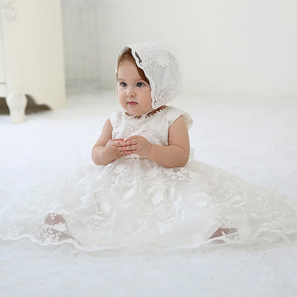 Baby Lange Taufe Kleider Weiße Taufe Kleid Besondere Anlässe Kleider für Mädchen Geburtstag