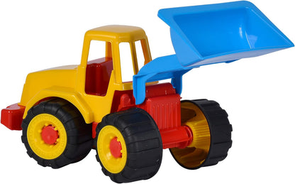 LKW Kipper mit Bagger, Sandspielzeug, 29cm/36cm, Reifen Softmaterial, ab 10 Monate