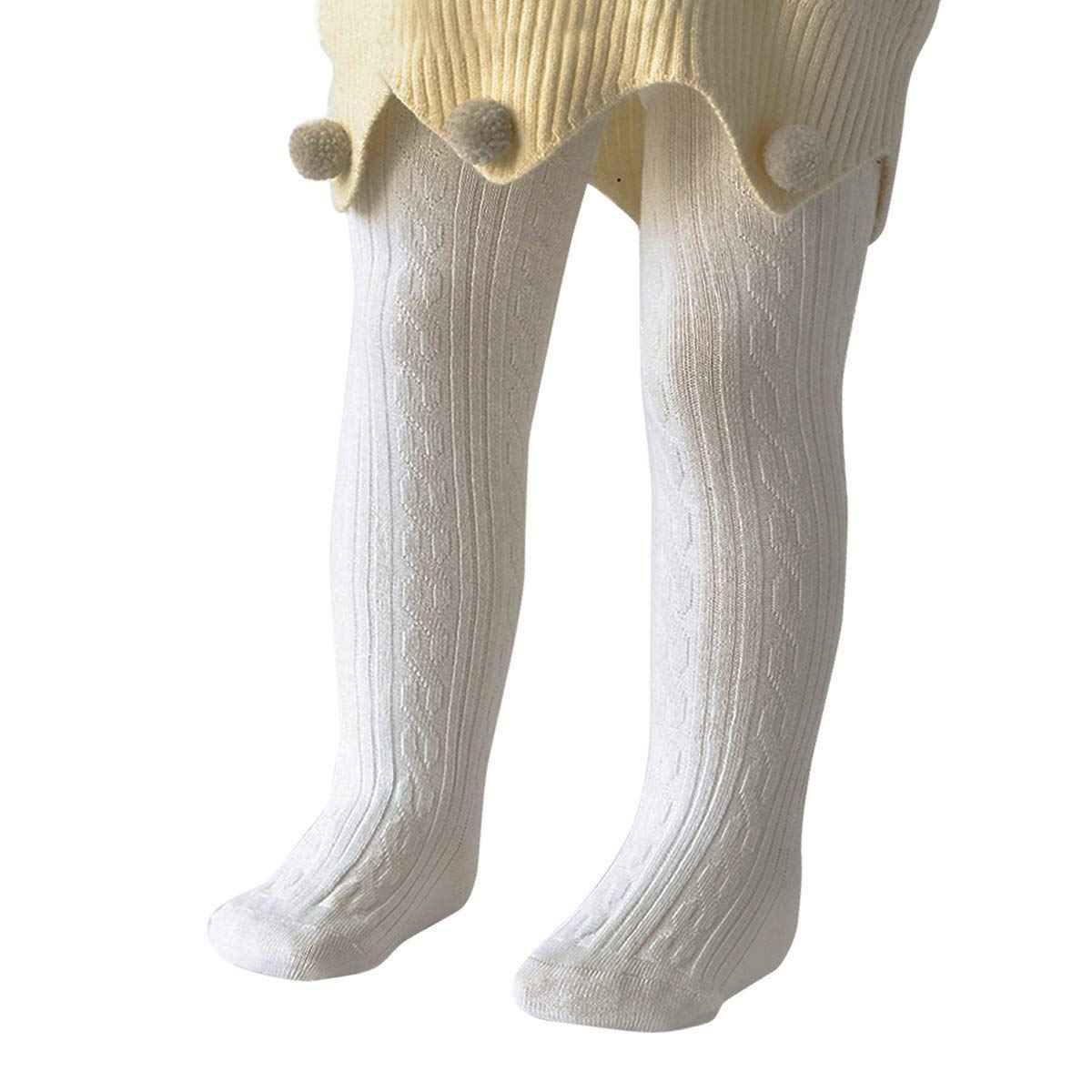 Baby Tights for Girls Soft Cotton Leggings Toddler Solid Knitted Socks Warm Stockings Newborn Trousers