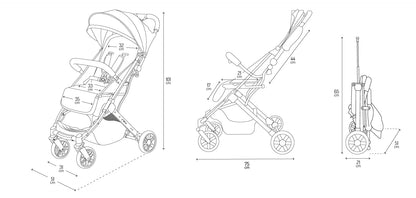 Kinderwagen MoMi ESTELLE ab 6 Monaten (bis 15 kg), klappbarer Kinderwagen mit 5-Punkt-SicherheitsgurtKinderwagen MoMi ESTELLE ab 6 Monaten (bis 15 kg), klappbarer Kinderwagen mit 5-Punkt-Sicherheitsgurt, Einkaufskorb mit Auflappfunktion , Teleskopzuggriff