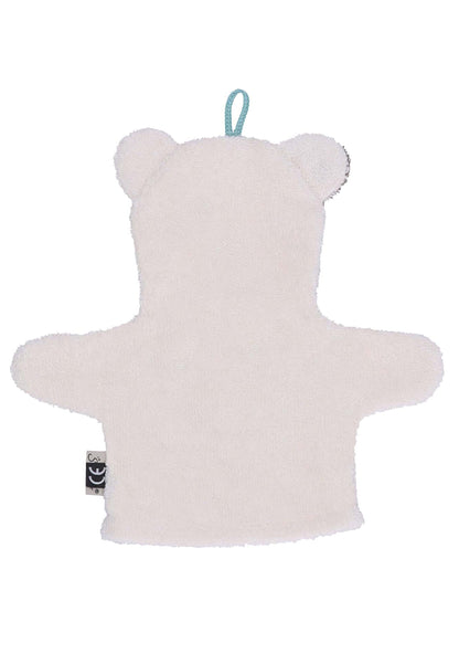 Sterntaler Spiel-Waschhandschuh Bär Ben, Größe: 22 x 24 cm, Mittelgrün