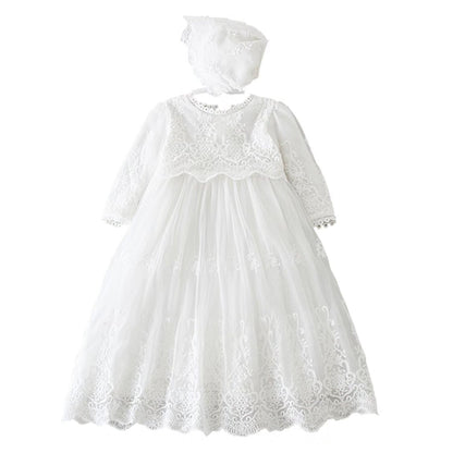 Baby Lange Taufe Kleider Weiße Taufe Kleid Besondere Anlässe Kleider für Mädchen Geburtstag