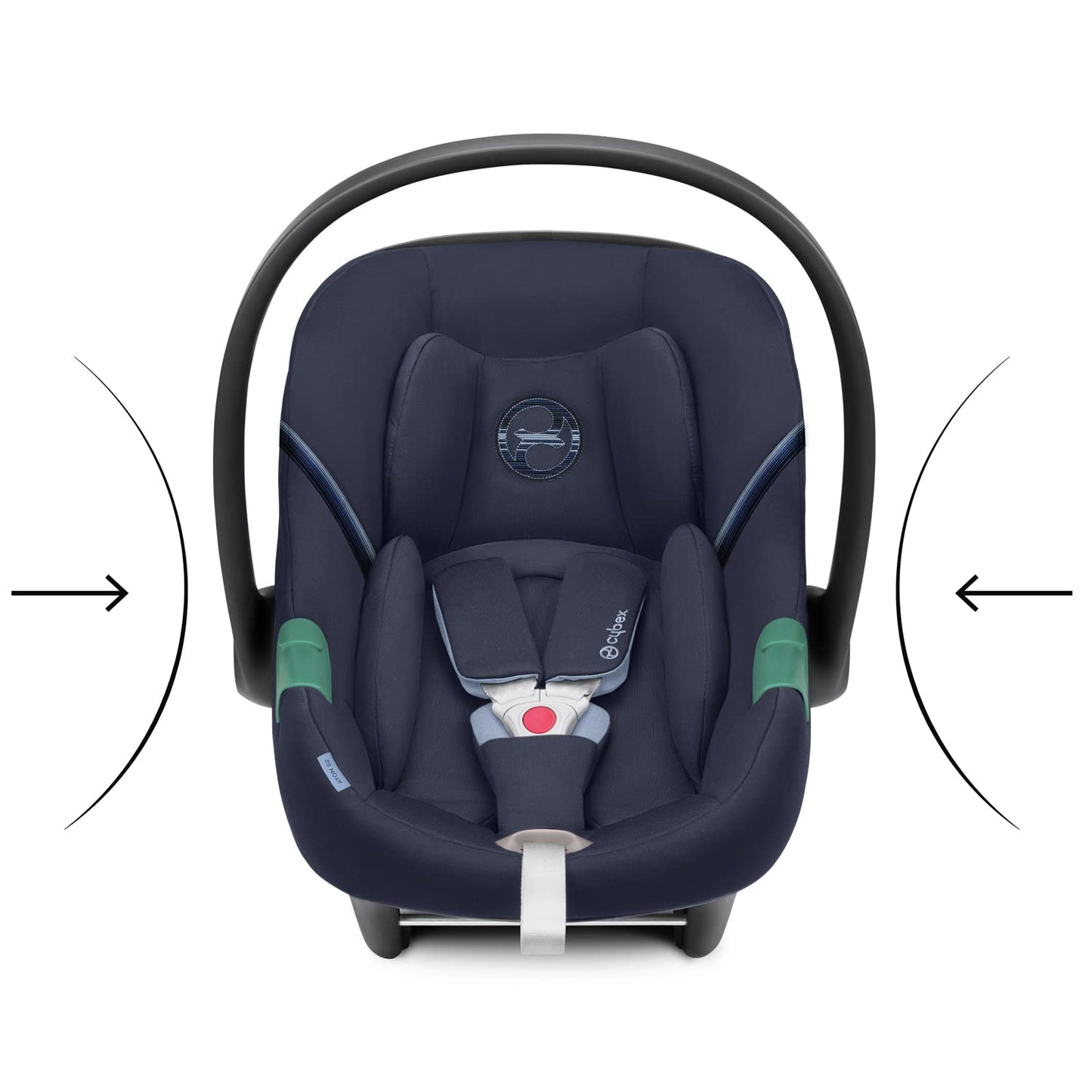 CYBEX Gold Babyschale Aton S2 i-Size, Ab Geburt bis ca. 24 Monate, Max. 13 kg, Inkl. Neugeboreneneinlage, SensorSafe kompatibel, Ocean Blue - Meloni2